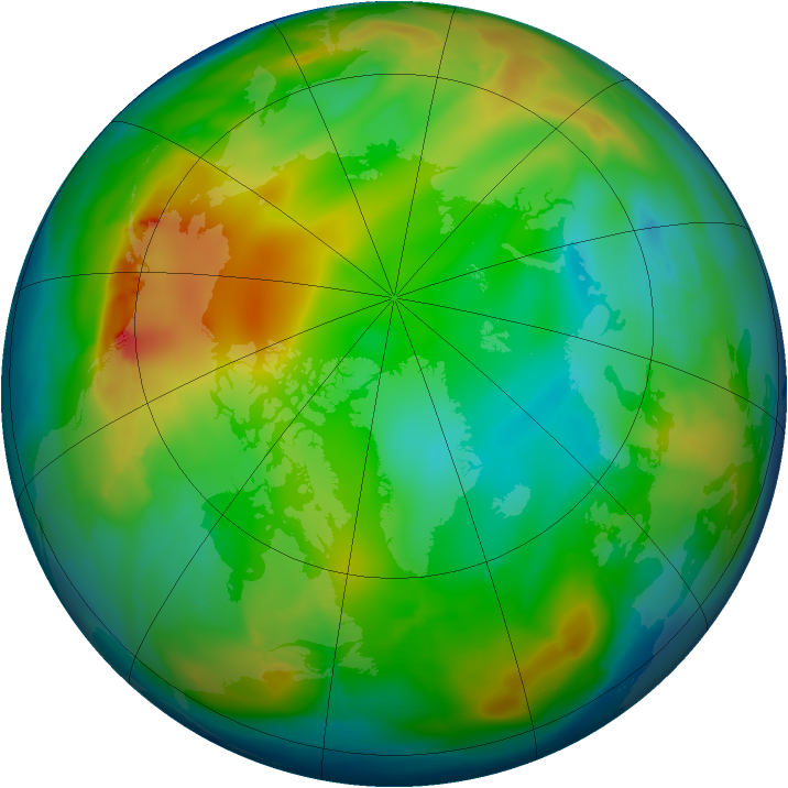Arctic ozone map for 27 December 2010